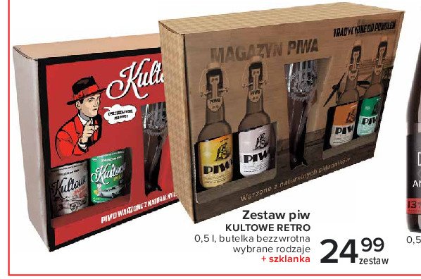 Piwo + szklanka Kultowe piwo jasne promocja