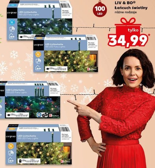 Łańcuch świetlny led Liv & bo promocja w Kaufland