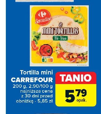 Tortilla pszenna Carrefour sensation promocja w Carrefour Market