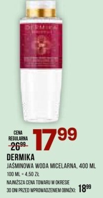 Woda micelarna DERMIKA Jaśminowa woda micelarna promocja w Drogerie Natura