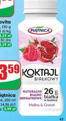 Koktajl białkowy różne rodzaje promocja w Dino