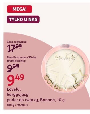 Korygujący puder do twarzy, Banana promocja w Rossmann