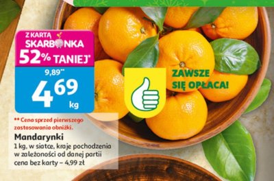 Mandarynki Carrefour targ świeżości promocja w Auchan