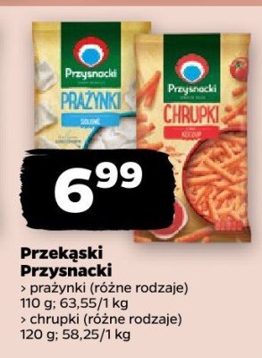 Prażynki różne rodzaje promocja w Netto