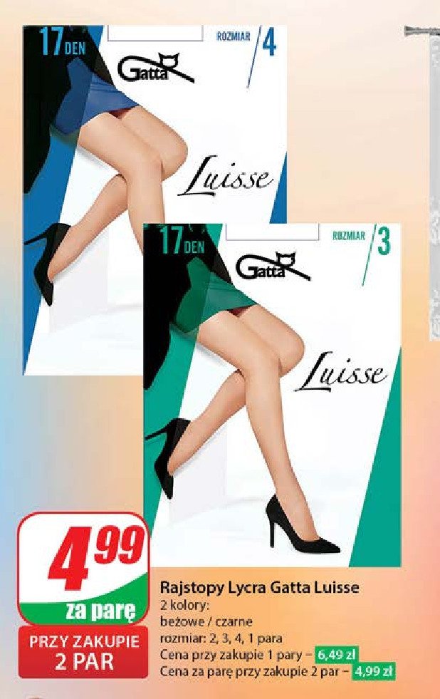 Rajstopy luisse nero 2s Gatta promocja