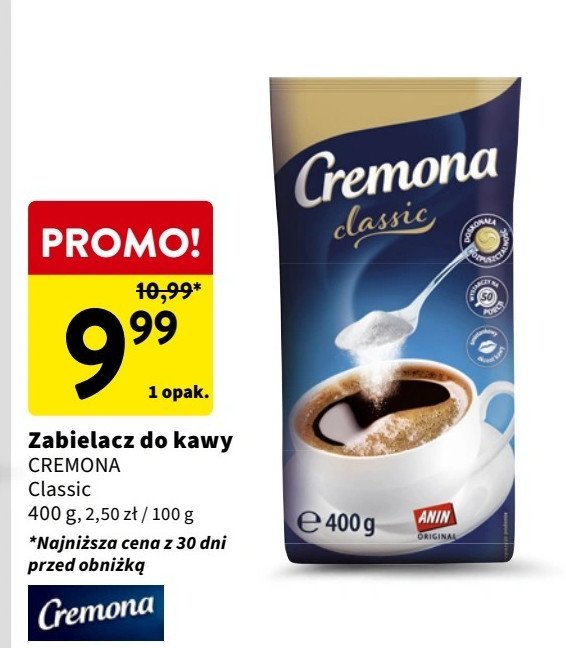 Śmietanka classic Cremona promocja w Intermarche