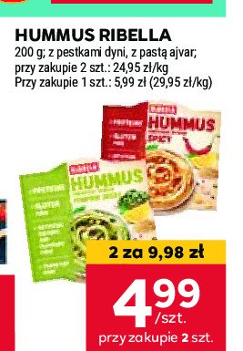 Hummus pumpkin Ribella promocja