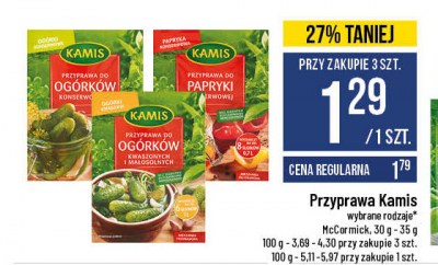 Przyprawa do papryki konserwowej Kamis promocja