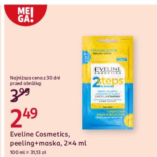 Nawilżająco-rozświetlający zabieg 2-etapowy Eveline promocja w Rossmann