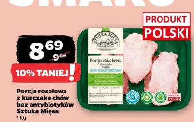 Porcja rosołowa z kurczaka chów bez antybiotyków 1 kg promocja w Netto