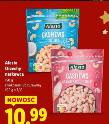 Orzechy nerkowca z żurawiną promocja w Lidl