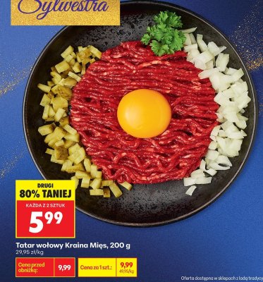 Tatar wołowy promocja w Biedronka