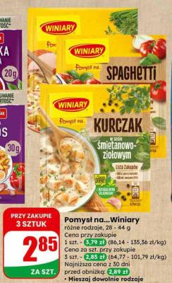 Pomysł na Kurczak Winiary promocja w Dino