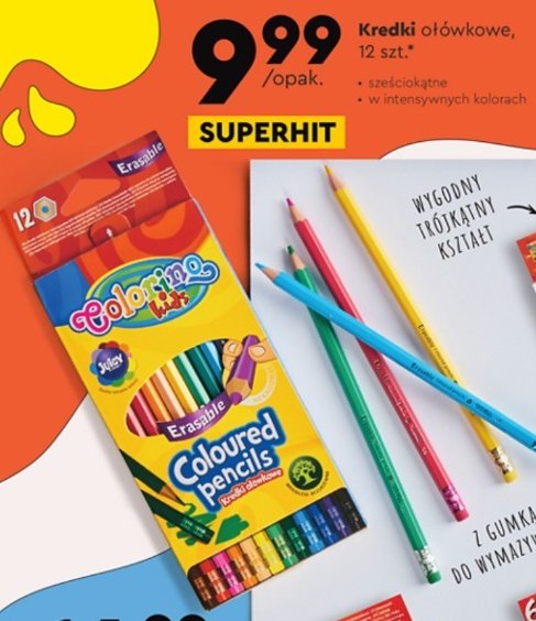 Kredki ołówkowe sześciokątne Colorino kids promocja