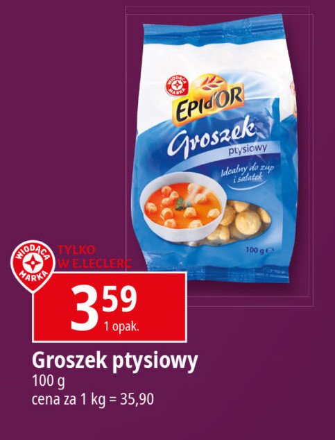 Groszek ptysiowy Wiodąca marka epi d'or promocja