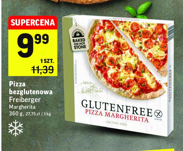 Pizza margherita bez glutenu promocja