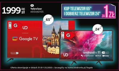 Telewizor 65GU6210S 65" UD promocja w Biedronka