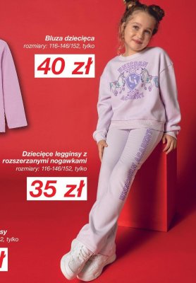 Legginsy dziecięce z rozszerzanymi nogawkami Unicorn Academy promocja w KiK