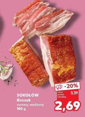 Boczek surowy, wędzony promocja w Kaufland