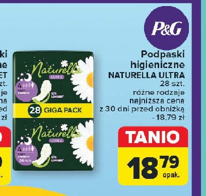 Podpaski night Naturella ultra promocja