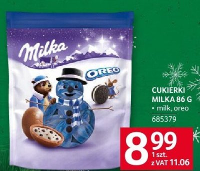 Cukierki Milka 86 g z mleka Oreo promocja w Selgros
