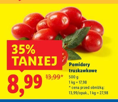 Pomidory truskawkowe promocja w Lidl