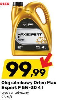 Olej silnikowy Max Expert F 5W-30 4 l Orlen promocja w Bricomarche