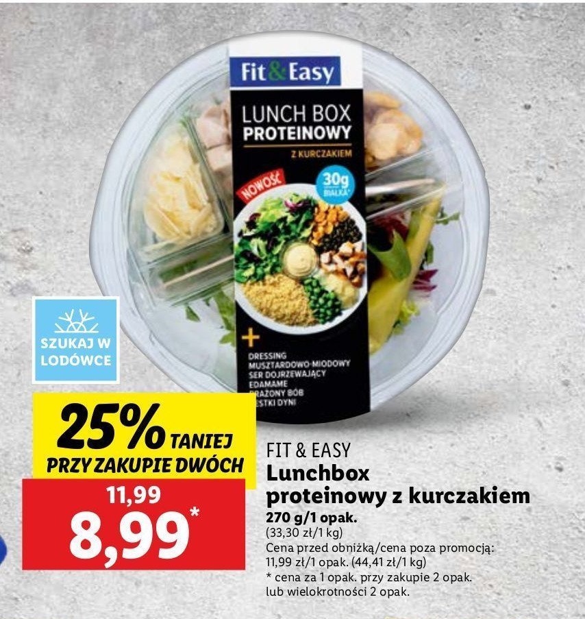 Lunchbox proteinowy z kurczakiem Fit & easy promocja