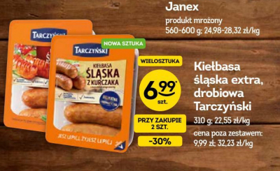 Kiełbasa śląska z kurczaka Tarczyński promocja