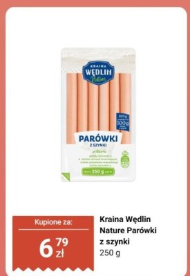 Parówki z szynki Nature  promocja w Biedronka