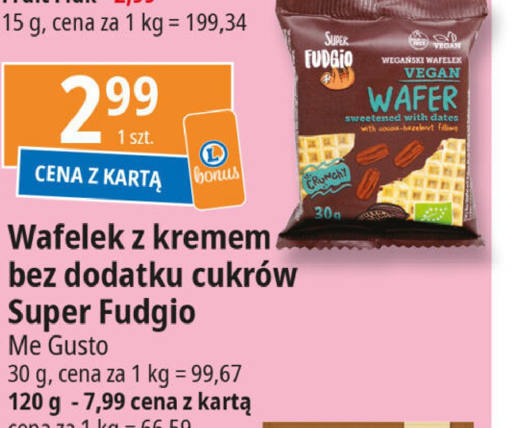 Wafelek Super fudgio promocja