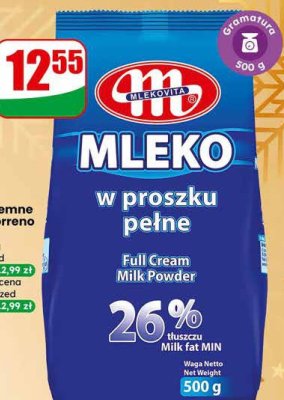 Mleko w proszku pełne  promocja w Dino