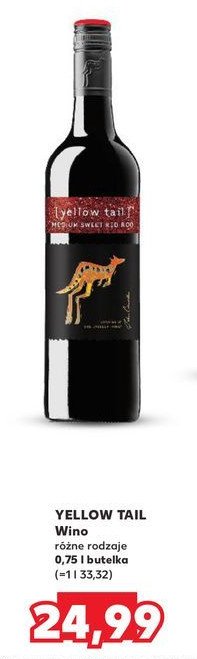 Wino YELLOW TAIL CABERNET SAUVIGNON promocja w Kaufland