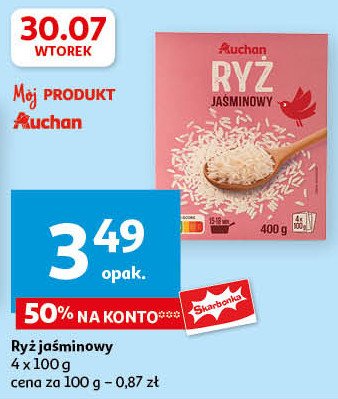 Ryż jasminowy Auchan promocja