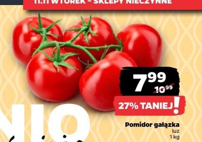 Pomidor gałązka promocja w Netto