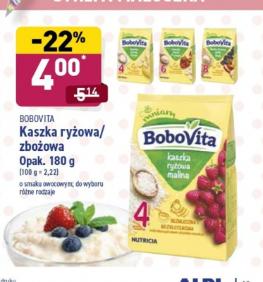 Kaszka ryżowa z truskawkami Bobovita promocja