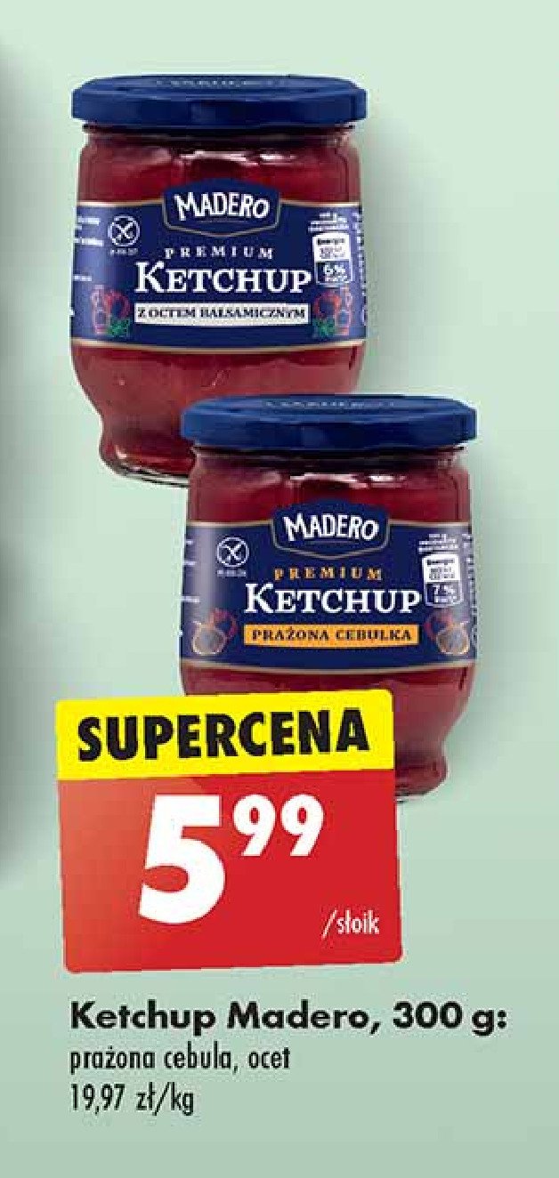 Ketchup premium z prażoną cebulką Madero promocja