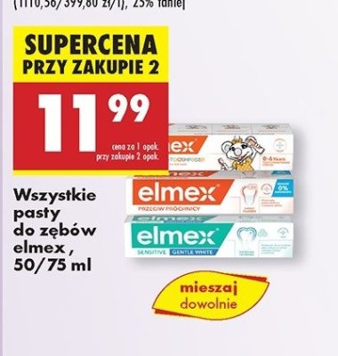 Pasta do z臋b贸w dla dzieci Elmex promocja
