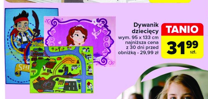 Dywanik dziecięcy 95 x 133 cm promocja