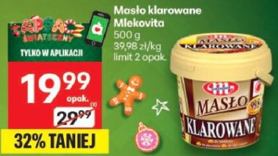 Masło klarowane Mlekovita promocja w Delikatesy Centrum