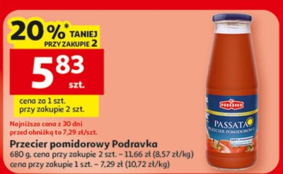 Przecier pomidorowy Podravka 680 g promocja w Auchan