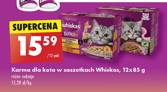 Potrawka w galaretce smaki drobiowe Whiskas promocja