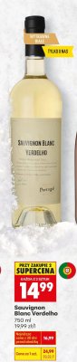 Wino białe Sauvignon Blanc Verdelho promocja w Biedronka