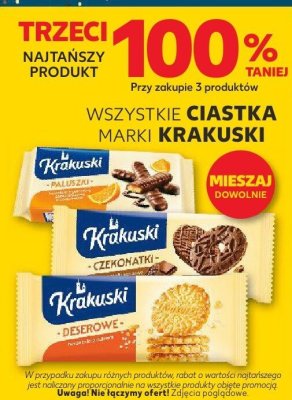 Ciastka wszystkie rodzaje Krakuski promocja w Kaufland