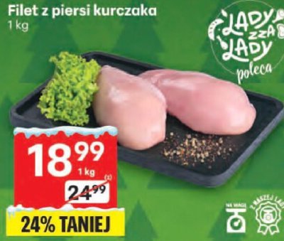 Filet z piersi kurczaka 1 kg promocja w Delikatesy Centrum
