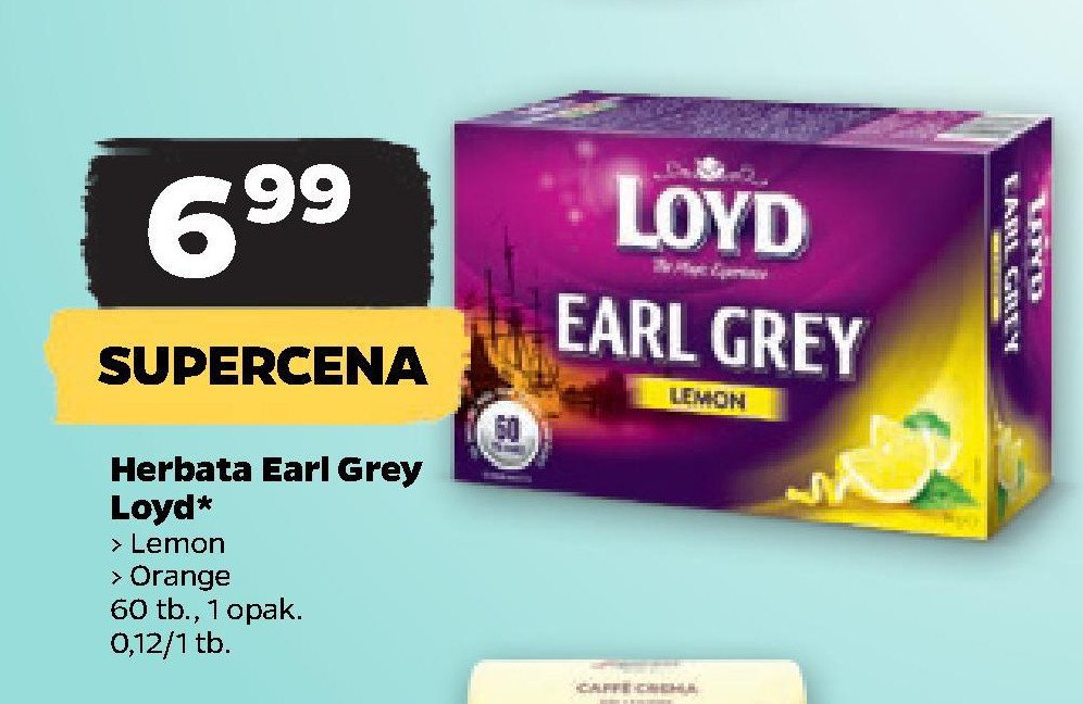 Herbata earl grey lemon Loyd tea the magic experience promocja