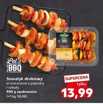Szaszłyk drobiowy w marynacie z papryką i cebulą K-classic let's bbq promocja