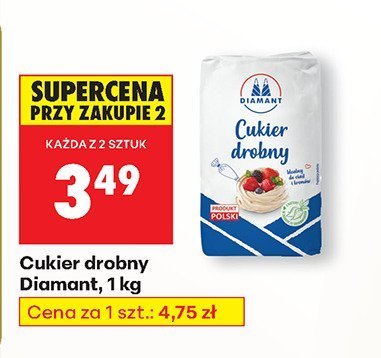 Cukier drobny  1 kg promocja w Biedronka