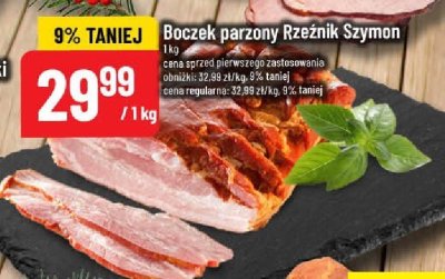 Boczek parzony Rzeźnik Szymon promocja w POLOmarket