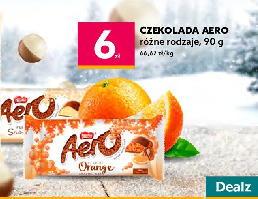 Czekolada pomarańczowa Aero promocja